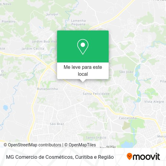 MG Comercio de Cosméticos mapa