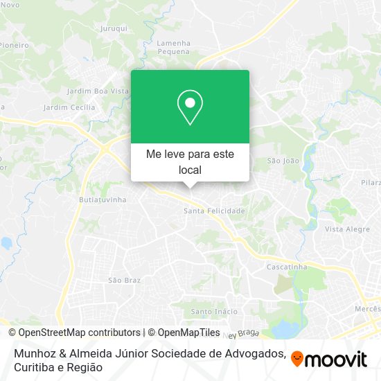 Munhoz & Almeida Júnior Sociedade de Advogados mapa