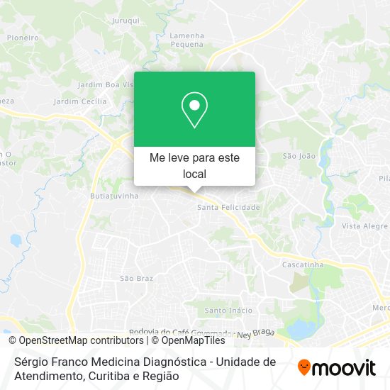 Sérgio Franco Medicina Diagnóstica - Unidade de Atendimento mapa