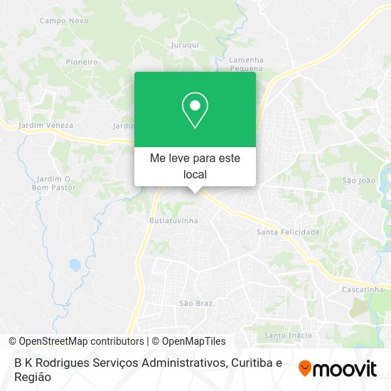 B K Rodrigues Serviços Administrativos mapa
