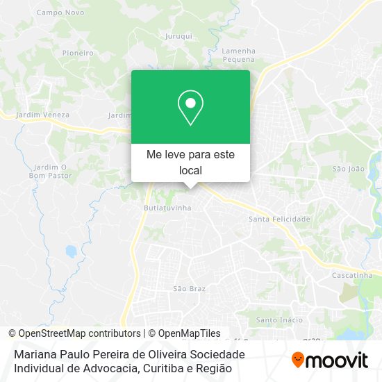 Mariana Paulo Pereira de Oliveira Sociedade Individual de Advocacia mapa