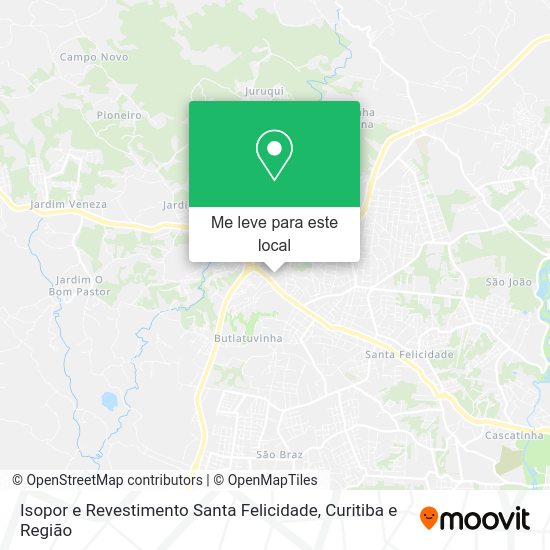 Isopor e Revestimento Santa Felicidade mapa