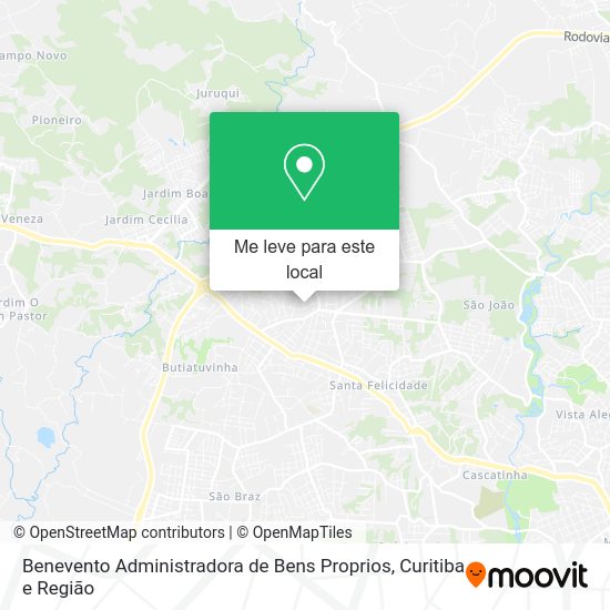 Benevento Administradora de Bens Proprios mapa