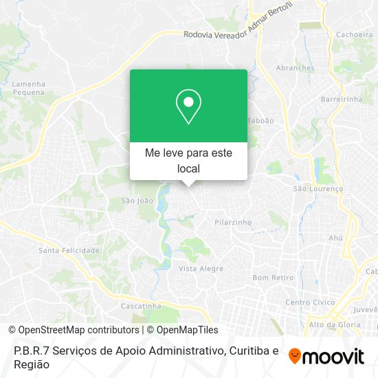 P.B.R.7 Serviços de Apoio Administrativo mapa