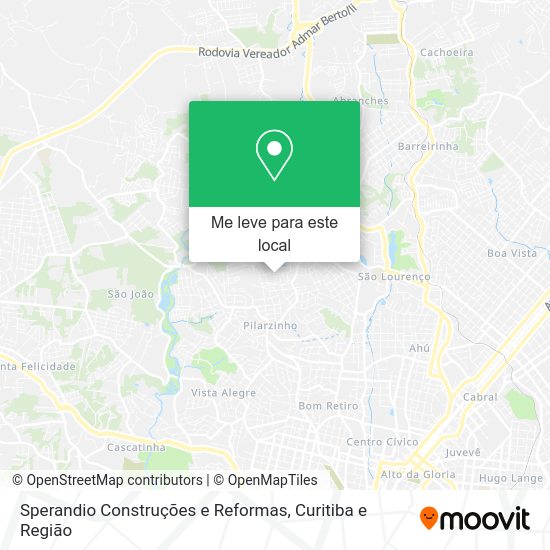 Sperandio Construções e Reformas mapa