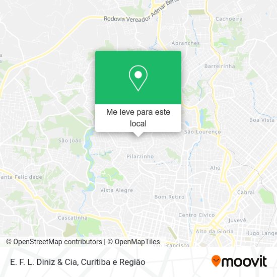 E. F. L. Diniz & Cia mapa