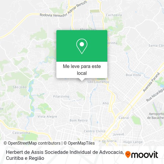 Herbert de Assis Sociedade Individual de Advocacia mapa