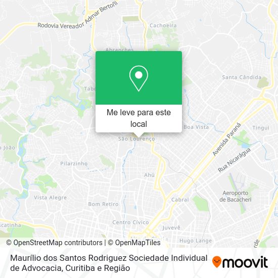 Maurílio dos Santos Rodriguez Sociedade Individual de Advocacia mapa