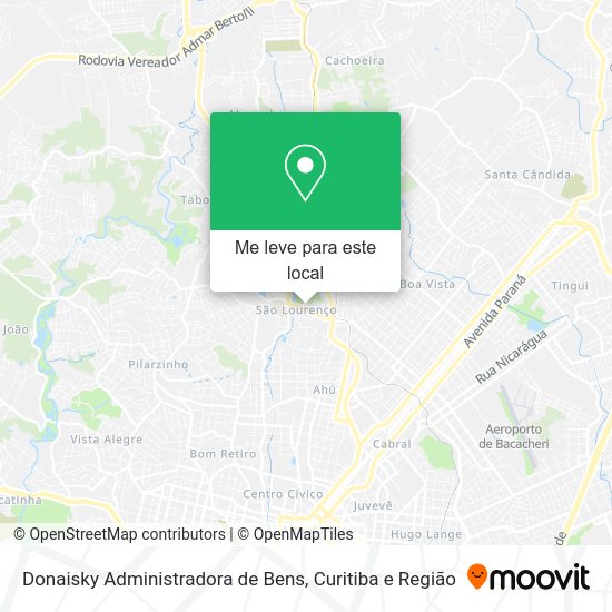 Donaisky Administradora de Bens mapa