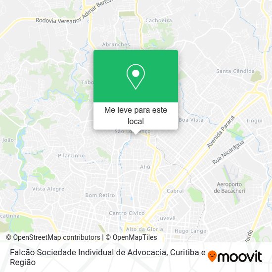 Falcão Sociedade Individual de Advocacia mapa