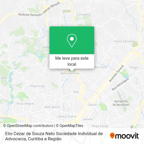 Elio Cezar de Souza Neto Sociedade Individual de Advocacia mapa