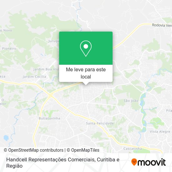 Handcell Representações Comerciais mapa