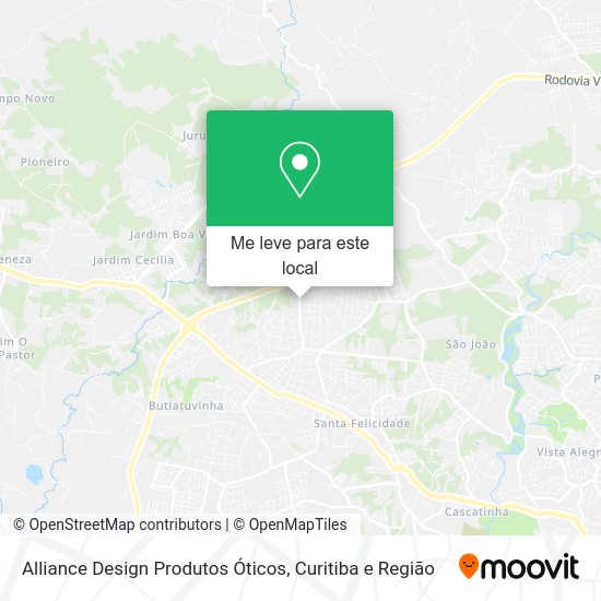 Alliance Design Produtos Óticos mapa