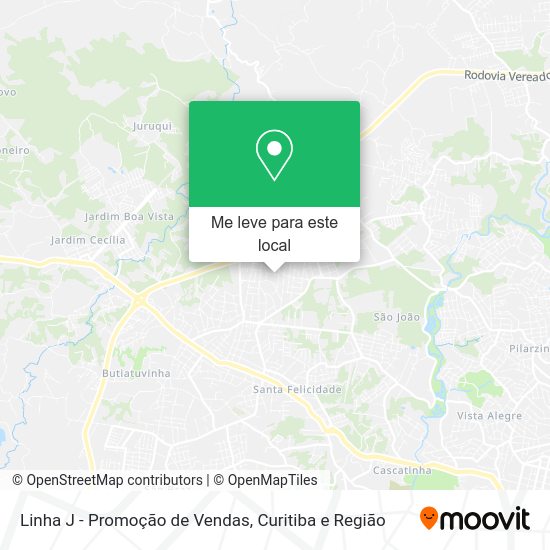 Linha J - Promoção de Vendas mapa