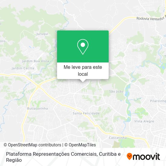 Plataforma Representações Comerciais mapa
