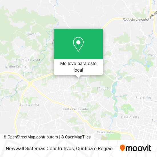 Newwall Sistemas Construtivos mapa