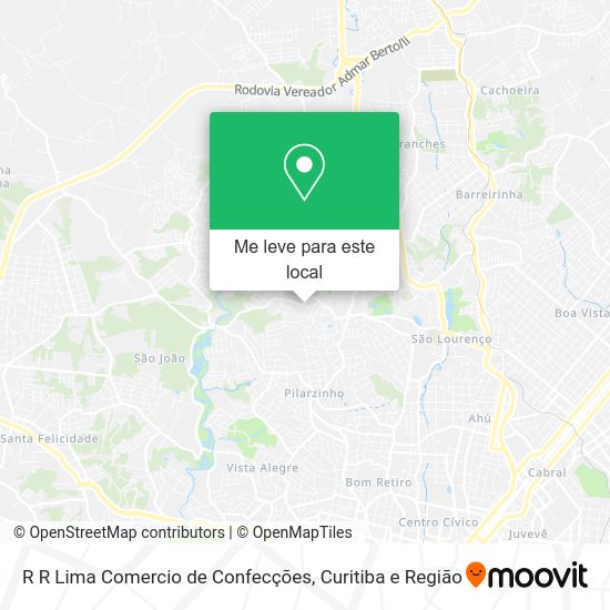 R R Lima Comercio de Confecções mapa