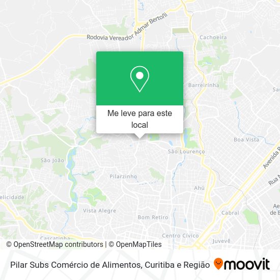Pilar Subs Comércio de Alimentos mapa