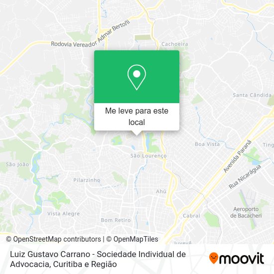 Luiz Gustavo Carrano - Sociedade Individual de Advocacia mapa