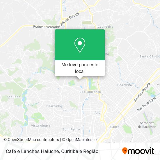 Café e Lanches Haluche mapa