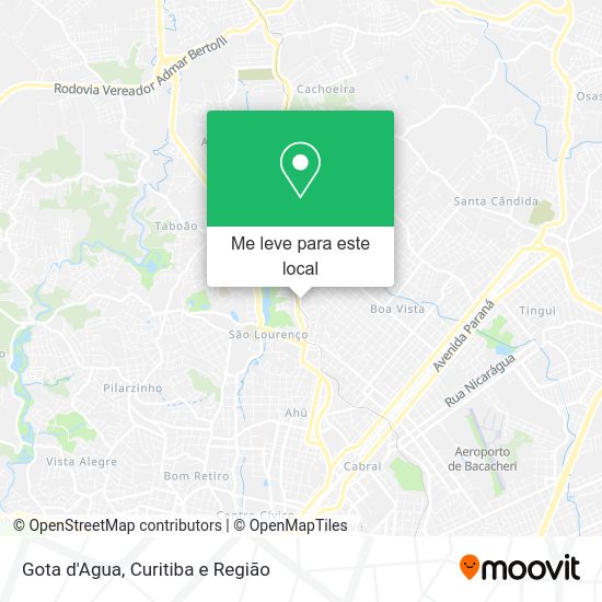 Gota d'Agua mapa