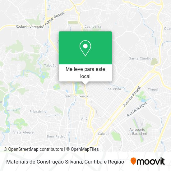 Materiais de Construção Silvana mapa