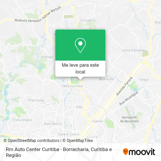 Rm Auto Center Curitiba - Borracharia mapa