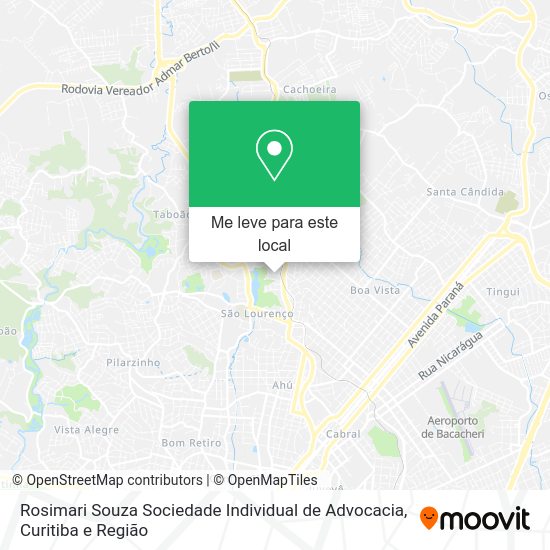 Rosimari Souza Sociedade Individual de Advocacia mapa