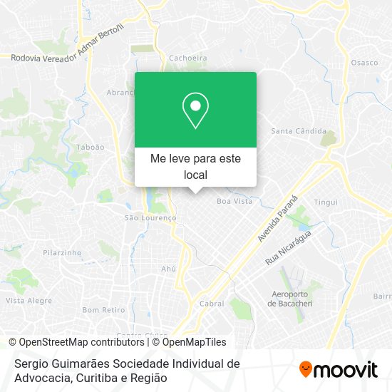 Sergio Guimarães Sociedade Individual de Advocacia mapa