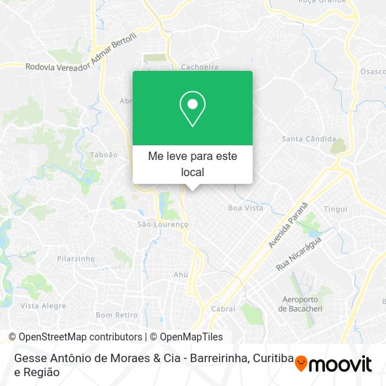 Gesse Antônio de Moraes & Cia - Barreirinha mapa
