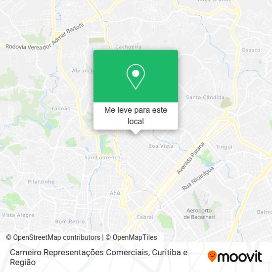 Carneiro Representações Comerciais mapa