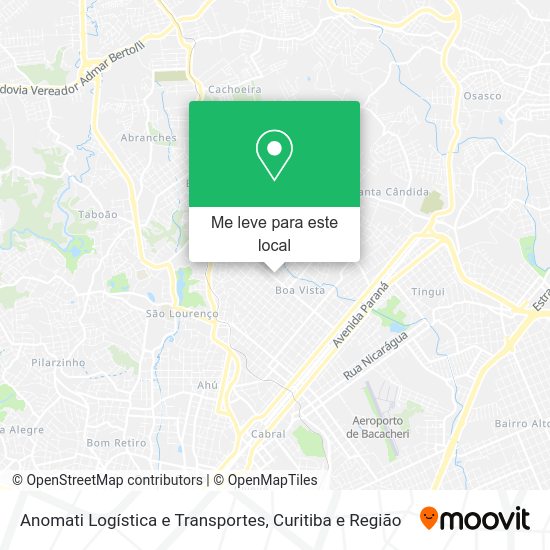 Anomati Logística e Transportes mapa