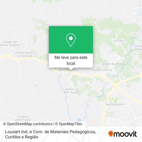 Lousart Ind. e Com. de Materiais Pedagógicos mapa