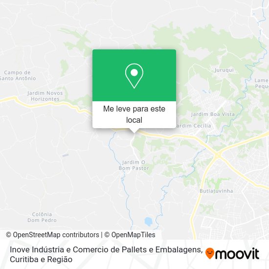 Inove Indústria e Comercio de Pallets e Embalagens mapa