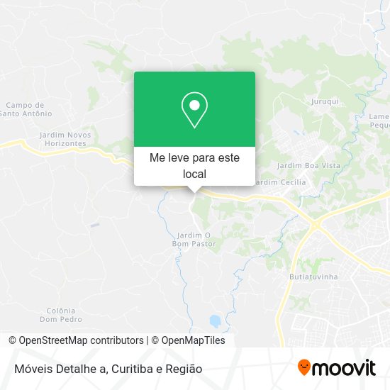Móveis Detalhe a mapa