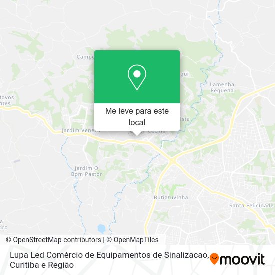 Lupa Led Comércio de Equipamentos de Sinalizacao mapa