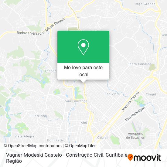 Vagner Modeski Castelo - Construção Civil mapa