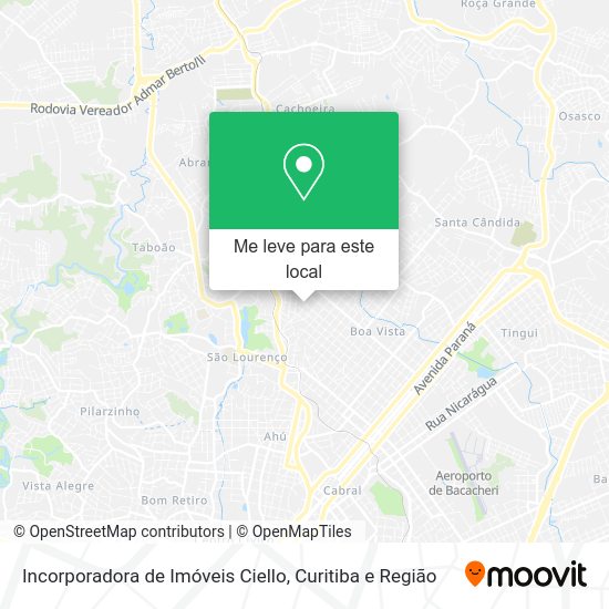 Incorporadora de Imóveis Ciello mapa