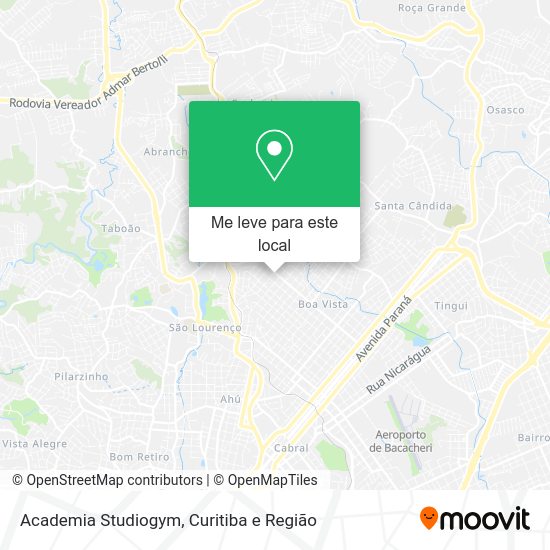 Academia Studiogym mapa