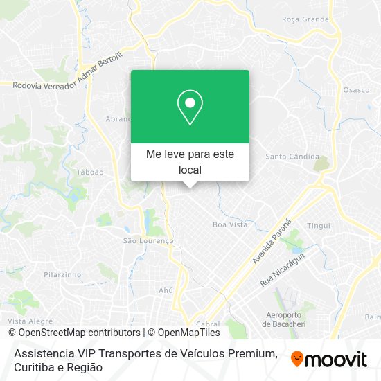Assistencia VIP Transportes de Veículos Premium mapa