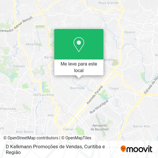 D Kalkmann Promoções de Vendas mapa