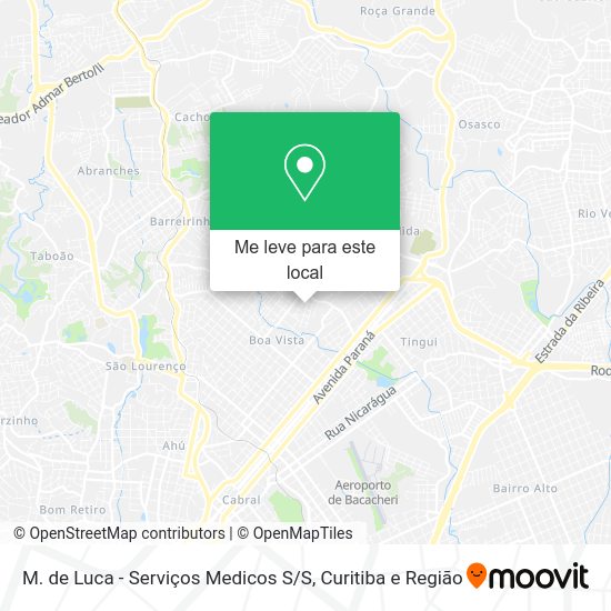 M. de Luca - Serviços Medicos S / S mapa