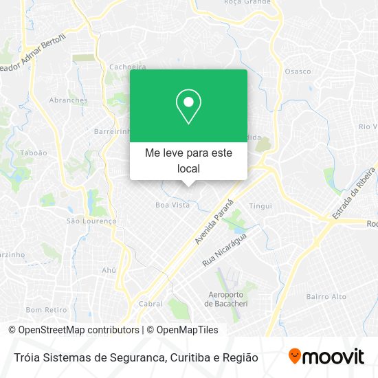Tróia Sistemas de Seguranca mapa