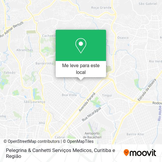 Pelegrina & Canhetti Serviços Medicos mapa