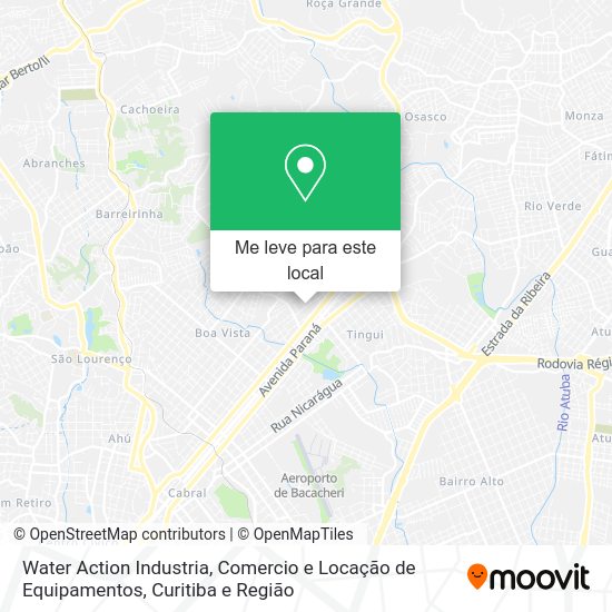 Water Action Industria, Comercio e Locação de Equipamentos mapa