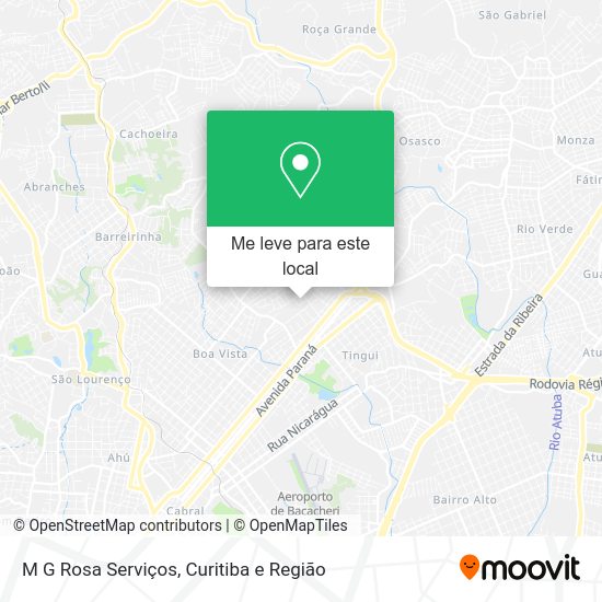 M G Rosa Serviços mapa