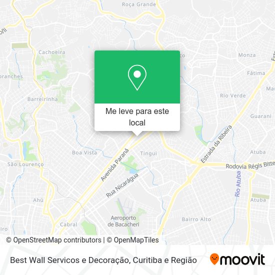 Best Wall Servicos e Decoração mapa