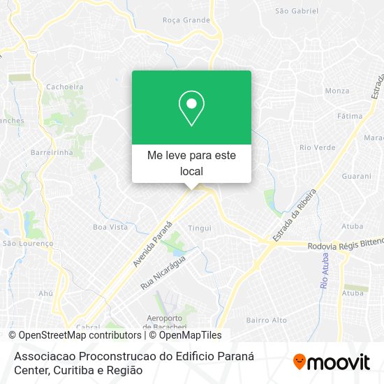 Associacao Proconstrucao do Edificio Paraná Center mapa