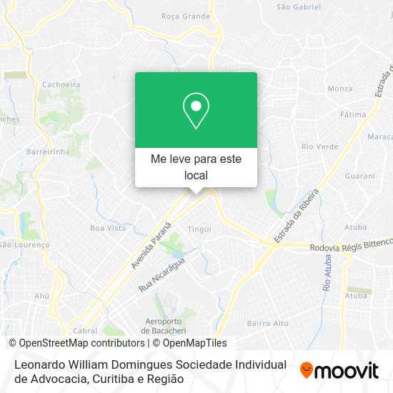 Leonardo William Domingues Sociedade Individual de Advocacia mapa