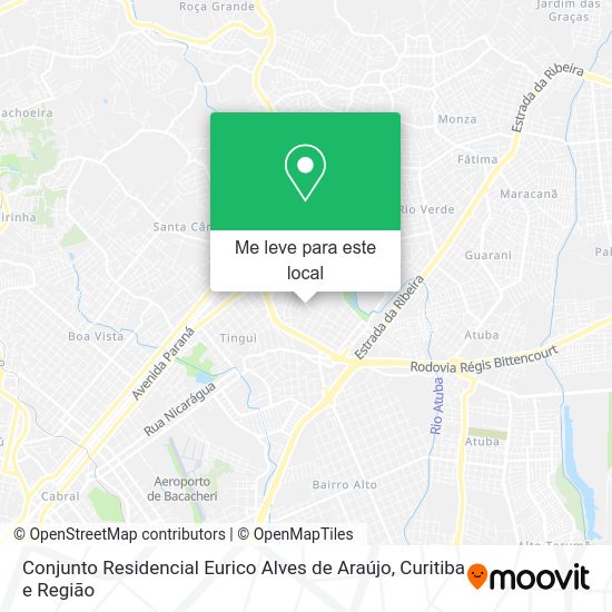 Conjunto Residencial Eurico Alves de Araújo mapa